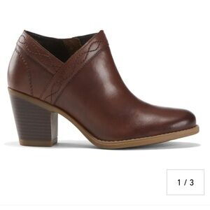 Earth Lina Austin Wide Ankle Boot - Mahogany Brown 8.5 NWOB Floor Sample Ret$120